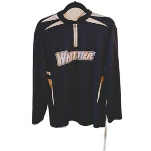 Whittier College Long Sleeve Jersey Size Large Black Dry Excel Moisture School